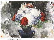 Mikhail Vrubel Flowers in Blue Vase china oil painting reproduction